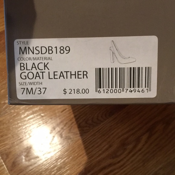 BCBG Slingbacks in Blk leather and 4”heel. New - Picture 4 of 4